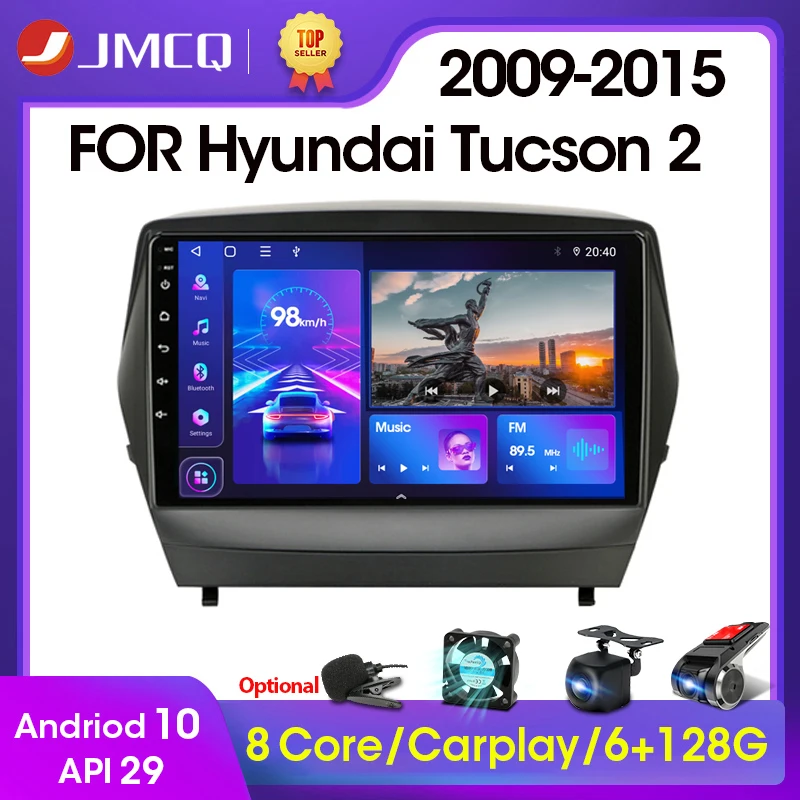 Мультимедийная система JMCQ для Hyundai Tucson стерео-система на Android 10 0 2 Гб ОЗУ 32 ПЗУ с GPS