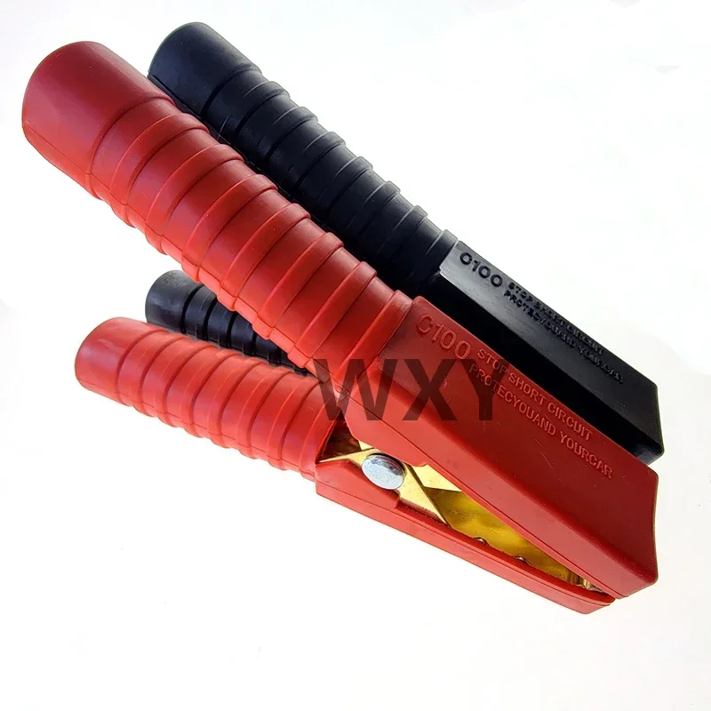 300A 138mm Insulated Heavy Duty Copper Alligator Clips Terminal Test Electrical Battery Crocodile Clamp for Jumper Cables Boost