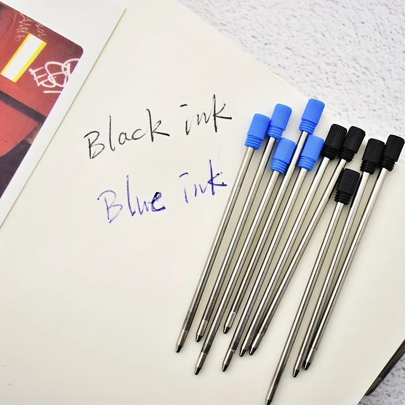 20/50pcs/lot 0.7mm Metal Pen Refill for Crystal Diamond Ballpoint Pen Rod Cartridge Core 7cm Black Blue Refills Rod Stationery 6