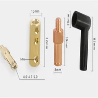 PE Electric Fusion Machine Joint Butt Welding Machine Accessory Copper Head D 4.0 4.7 5.0MM Rubber Sleeve Female Head 1