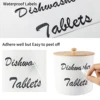 Dishwasher Pod Container with Bamboo Lid Acrylic Storage Box Dishwasher Detergent Container, Farmhouse Kitchen Tablet Organizer 6