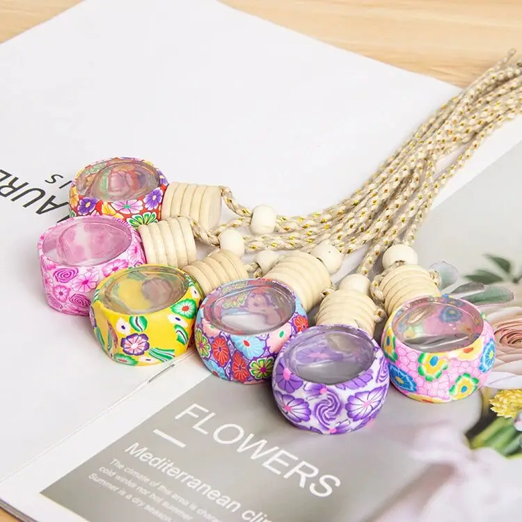 6ML25pcs50pcsEmptyRoundCarHangPerfumeBottlesCosmeticGlass