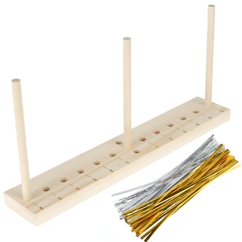 Creatore di fiocchi estesi per ghirlande di nastri Strumento per creare fiocchi di legno Archi per capelli fai da te Corpetti Ghirlande natalizie per decorazioni per feste di Natale