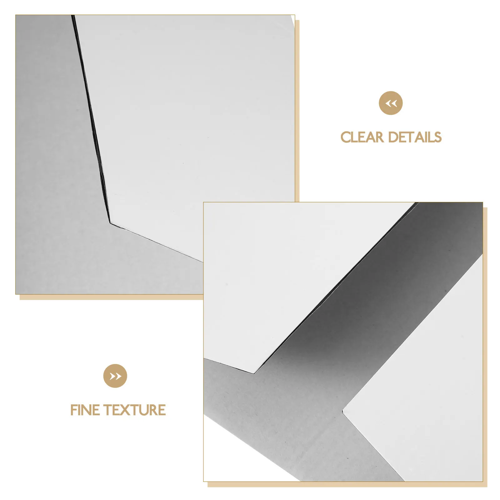 1세트 흰색 삼단 접이식 포스터 보드 휴대용 광고 발표용 디스플레이 (양면 테이프 포함) 삼단 접이식 포스터 보드