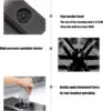 Bar Sinks Nano Black Hidden  Single Groove Multifunctional Kitchen Invisible Sink Small Cup Washing Sink 4
