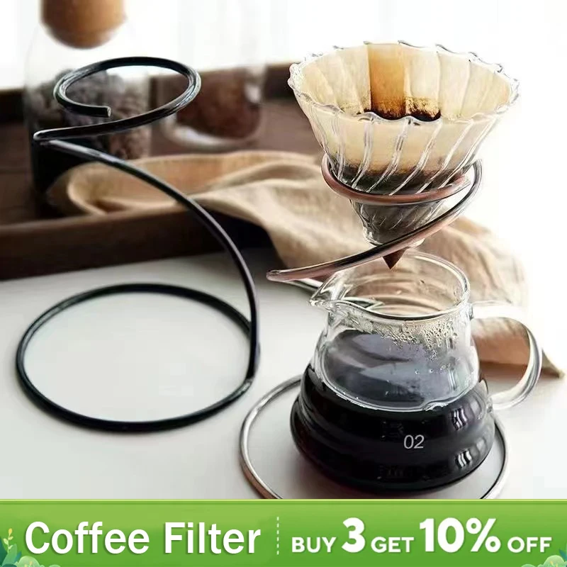 

Metal Dripper Stand,Screw-type Hand Brewing Coffee Filter Holder,DIY Espresso Accessories,Cold Brewed American Tea,for Home
