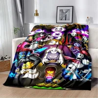 Undertale Collage Blankets Sofa Cover Fleece Anime Plaid Multi-functionWarm Throw Blankets for Home Outdoor Bedding Throws 2