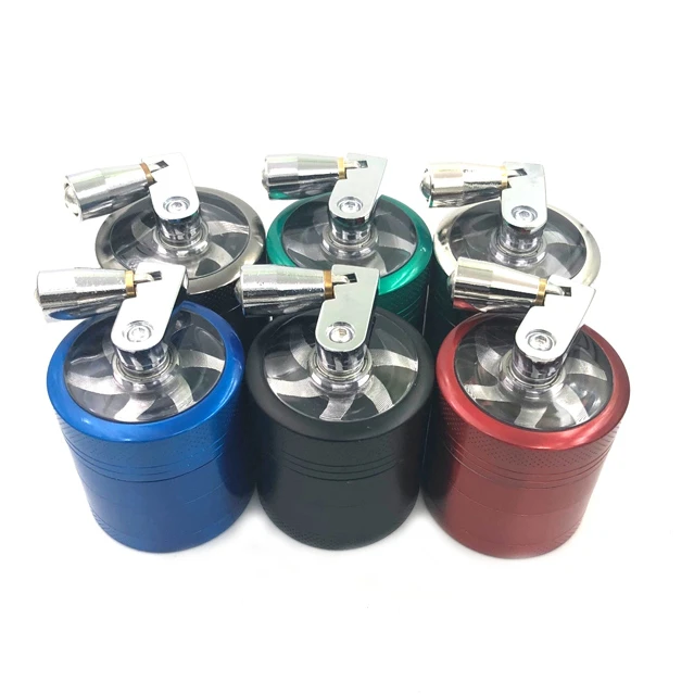 Zinc Alloy 40mm 4-Layer Metal Herb Herbal Household Commodity Spice Crusher Kitchen Grinder Tools