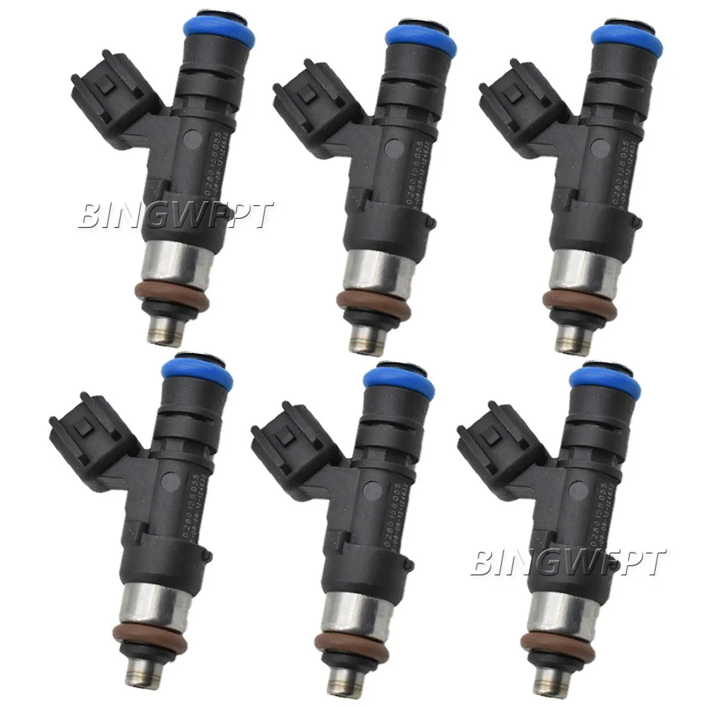 6x 0280158055 5L2Z9F593CB fuel injector for Mazda B4000 4.0L V6 20052010