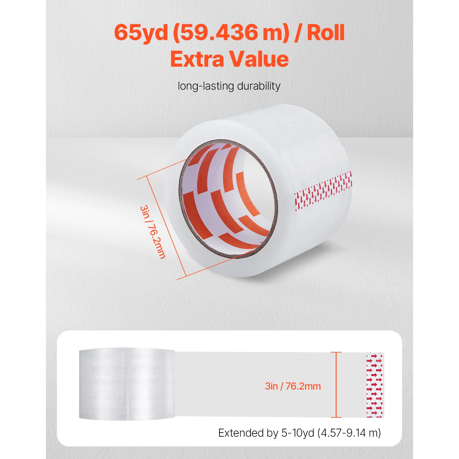 Clear Adhesive Packaging Tape for Office and Home Use