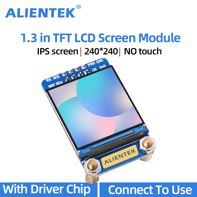 TFT LCD 모듈, TFT 디스플레이 모듈, IPS 스크린, 240*240 해상도, ST7789 드라이버 칩 모듈, SPI 통신, 1.3 인치