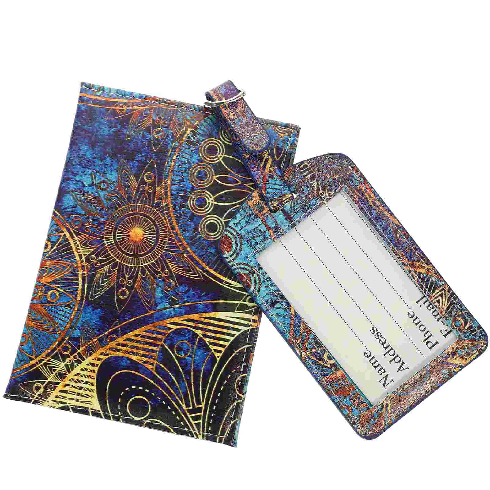 

Color Changing Pu Marble Passport Cover Protective Case Aluminum Alloy Men and Women