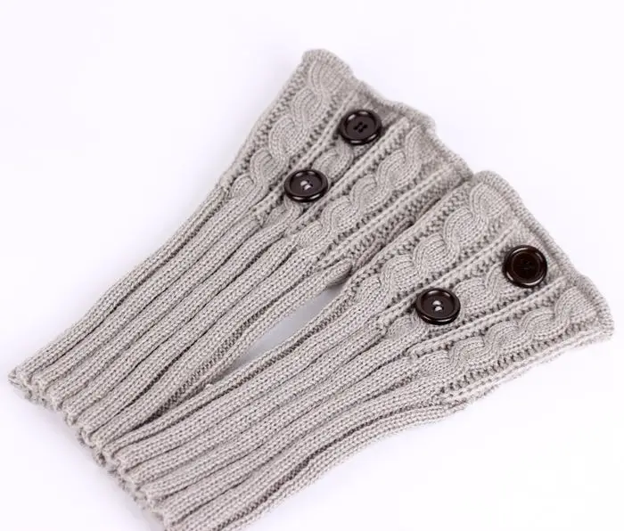 Fried Dough Twists wool socks Solid Color Women Crochet Boot Leg Warmers Boot Cover Keep Warm Socks Toppers Gaiters leg warmers fur leg warmers