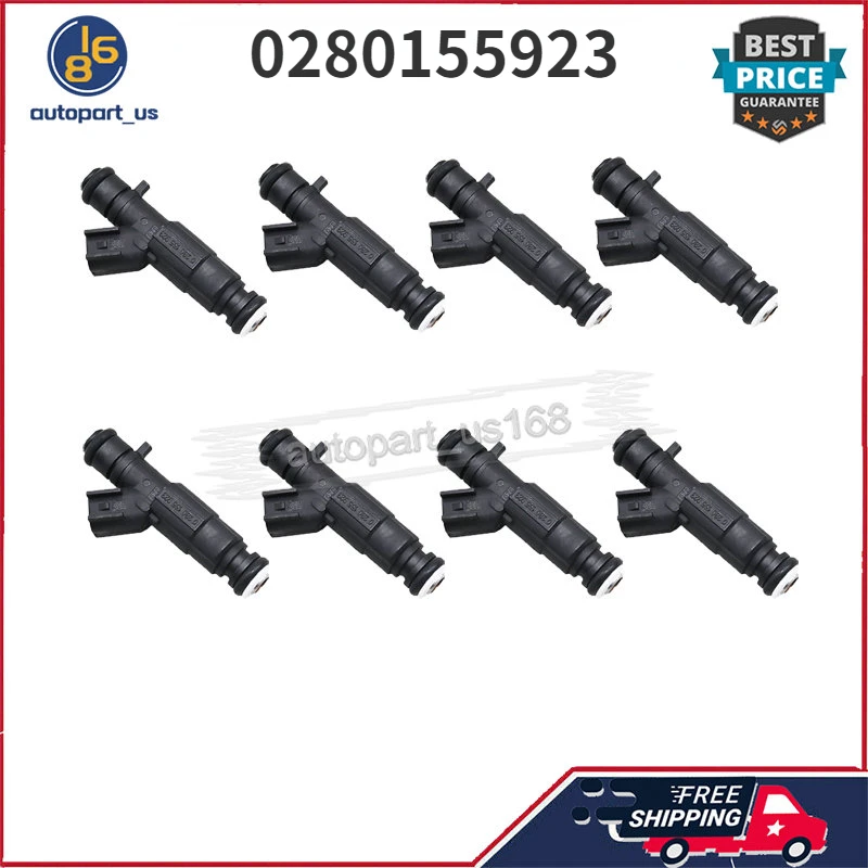 

For Cadillac Deville Cadillac Eldorado Cadillac Seville Oldsmobile Aurora Pontiac Bonneville 0280155923 8Pcs Fuel Injectors