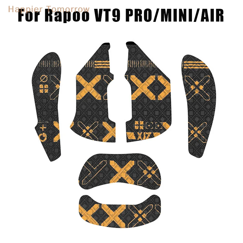 Rapoo VT9 PRO 미니 에어 마우스 그립 테이프 스티커, 미끄럼 방지, 땀 흡입, 블랙 게이밍 E 스포츠 게이머 액세서리