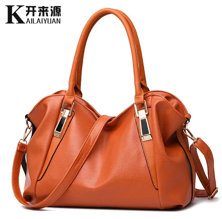 Ladies bag new fashion designer women pu handbag, high quality shoulder bags tote bag 6 color