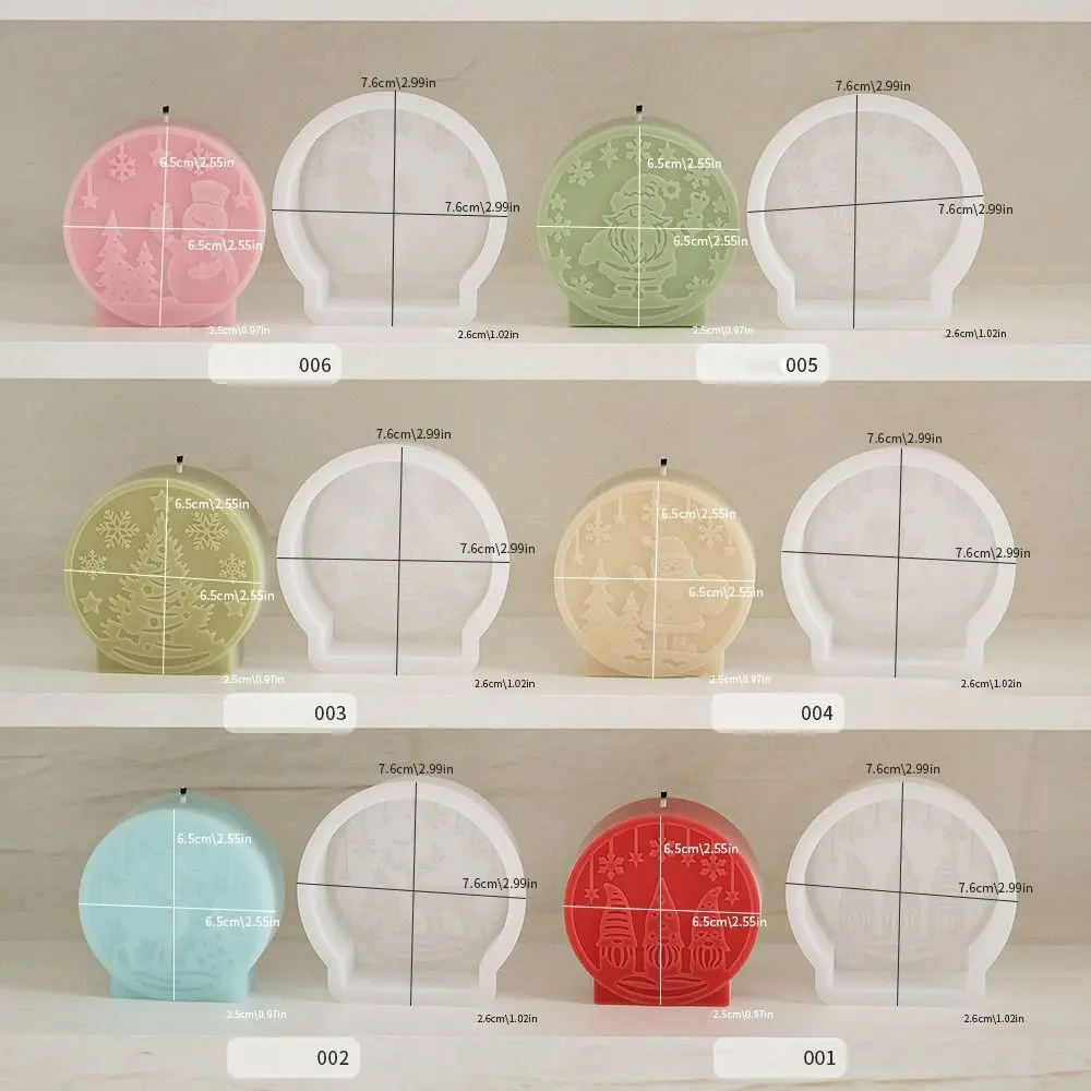 Silicone Christmas Candle Molds for DIY Crafts