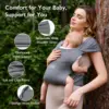 Ergonomic Baby Carrier 360 Breathable 360 Cool Air baby Carrier Backpack Organic Cotton Four Position 360 Infant Carrier