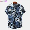 Mens Summer Tropical Floral Shirts Short Sleeve Button Down Aloha Hawaiian Shirt Casual Holiday Vacation Beach Shirt Chemise 3XL 1