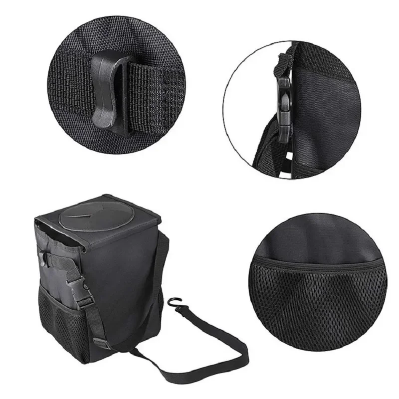 Waterproof Car Trash Can Bin Auto Car Accessories Organizer Garbage Dump For Trash Can Cars Storage Pockets Closeable Portable car storage bag car trash can