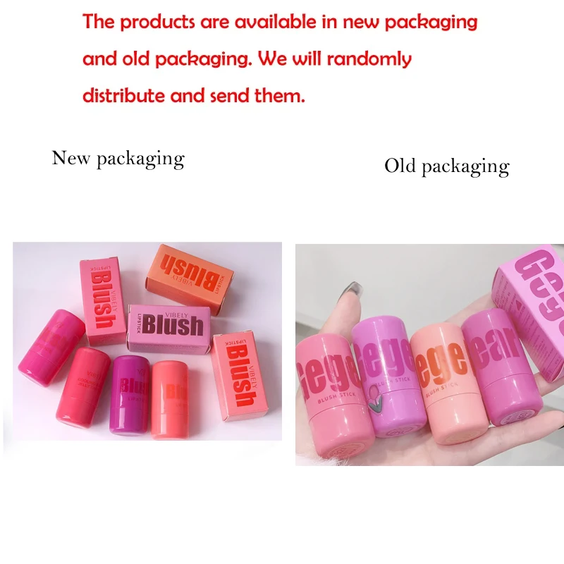 Lip and Cheek Blush Stick Color Change Brightening Natural Saturation