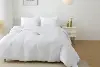 3-Piece King Duvet Cover Set - Solid White Bedding with 1 Duvet Cover & 2 Pillow Shams (Comforter Not Included) 5