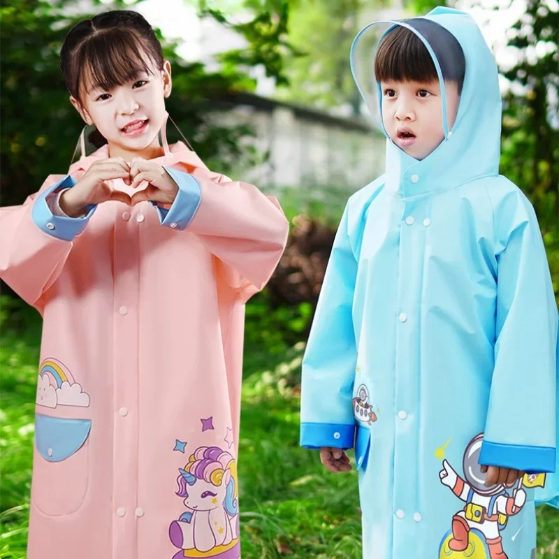 Children Raincoat Rain Poncho Student RainWear
