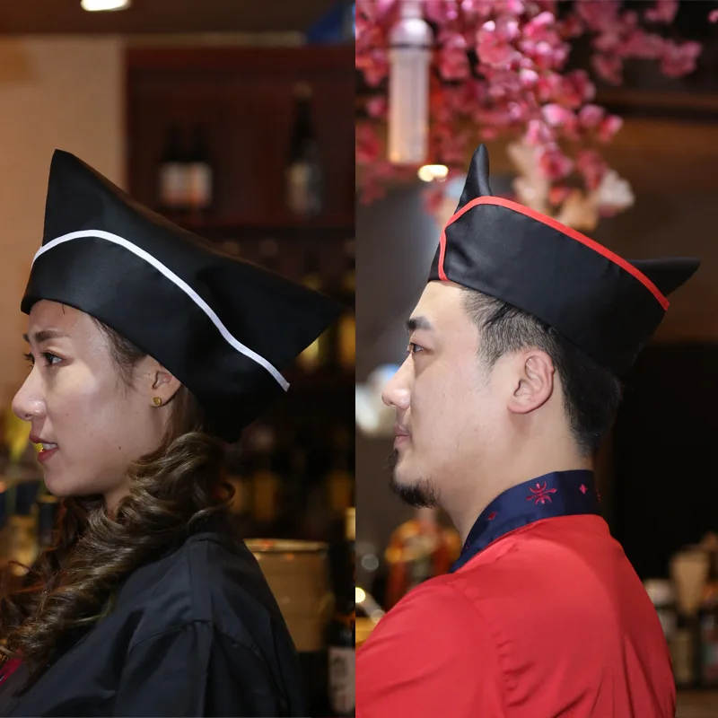 Sushi Restaurant Japanese Chef Boat Cap Men Women Cuisine Chef Hat Hotel Kitchen Cooking Dust-Proof Winehouse Waiter Work Hat chef hat