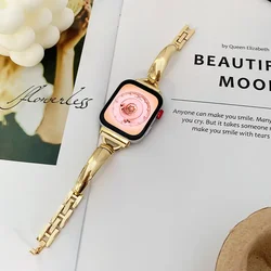 Premium Metal Bracelet for Smartwatch Strap Accessories (Gold)
