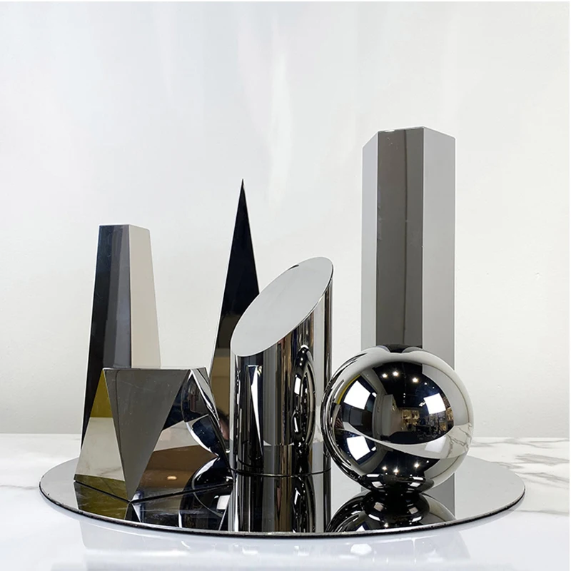 기하학적 크리스탈 장식품, 독특한 개성, 유럽 스타일, 홈 거실 입구, 커피 테이블, 와인 캐비닛 장식
