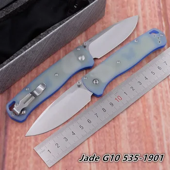 JUFULE 535 Knife Best Foam Jade G10 Handle 1