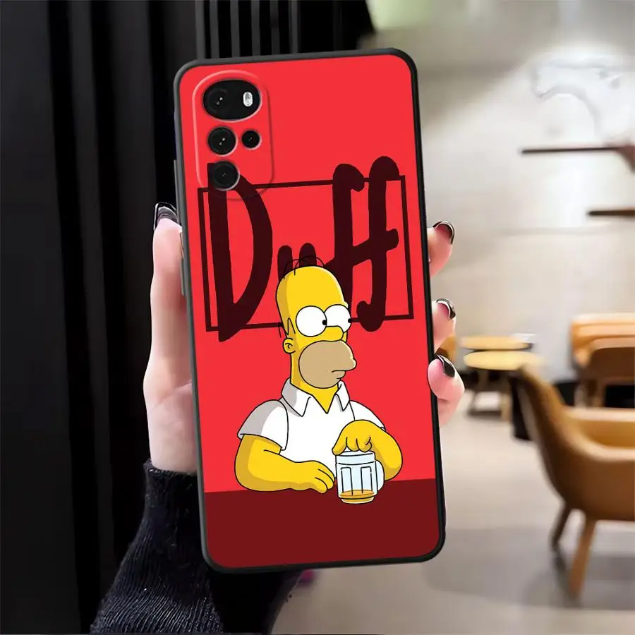 Black Soft Funny Homer Simpson Case - Playful Design and Durable Protection