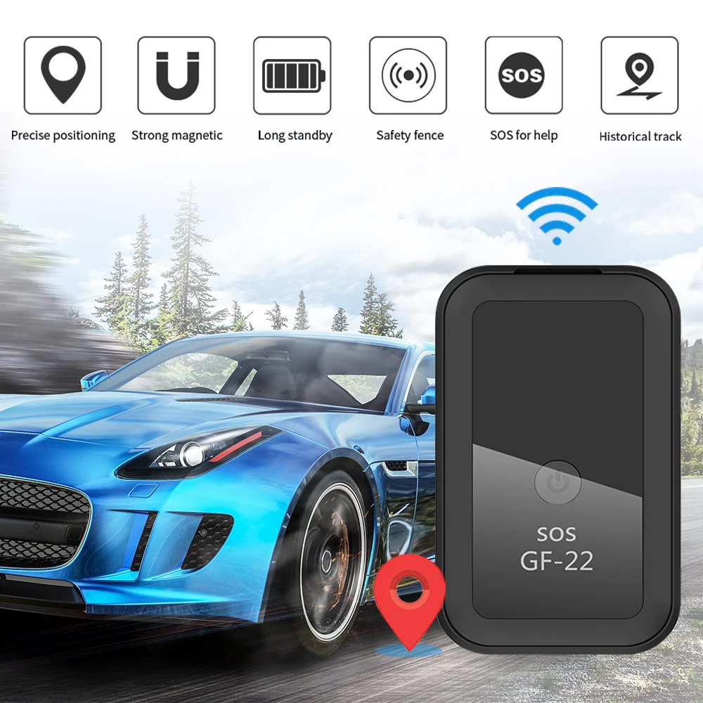 GPS GF22 Mini Personal Portable 4G Locator Anti-loss Carmatic Alarm Motorcycle GPS Car Anti-loss Precision Locator Auto Tool