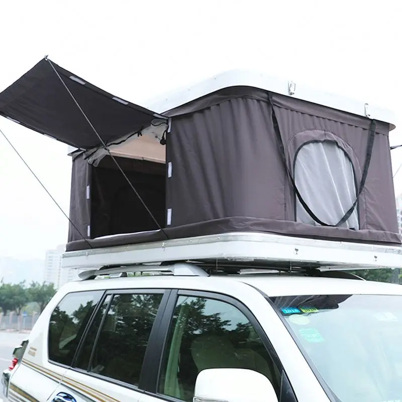 

Outdoor Camping Foldable Top More Comfortable Canvas Car Roof Tent