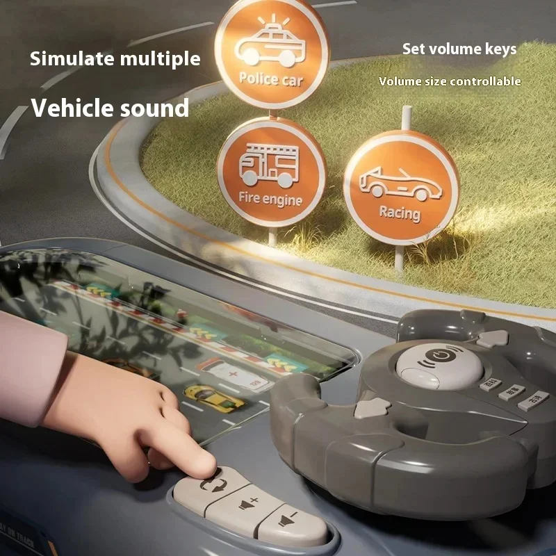 New Children'S Racing Game  With Fun Obstacle Avoidance Adventure Puzzle Steering Wheel Toys Desktop Games Gifts 3