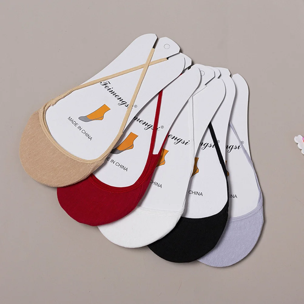 

5 Pairs Invisible Socks For Women Low Cut Thin Section Suspenders Women's for