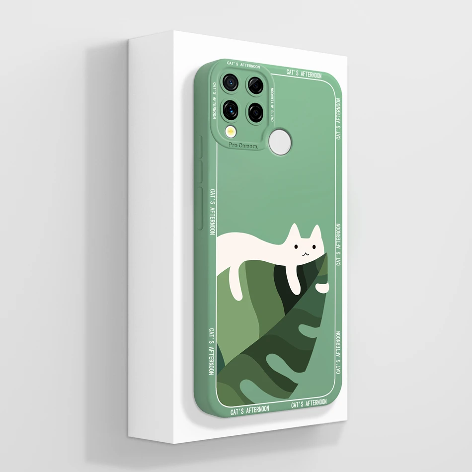Cute Cartoon Soft Shockproof Liquid Silicone Phone Case -  Bumper Housing Capa