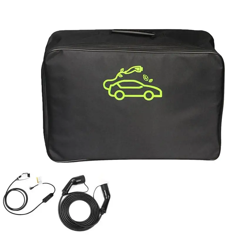 

EV Cable Bags EV Cable Storage Bags Waterproof Jumper Cable Bag EV Cables Cords And Hoses Organizer Case