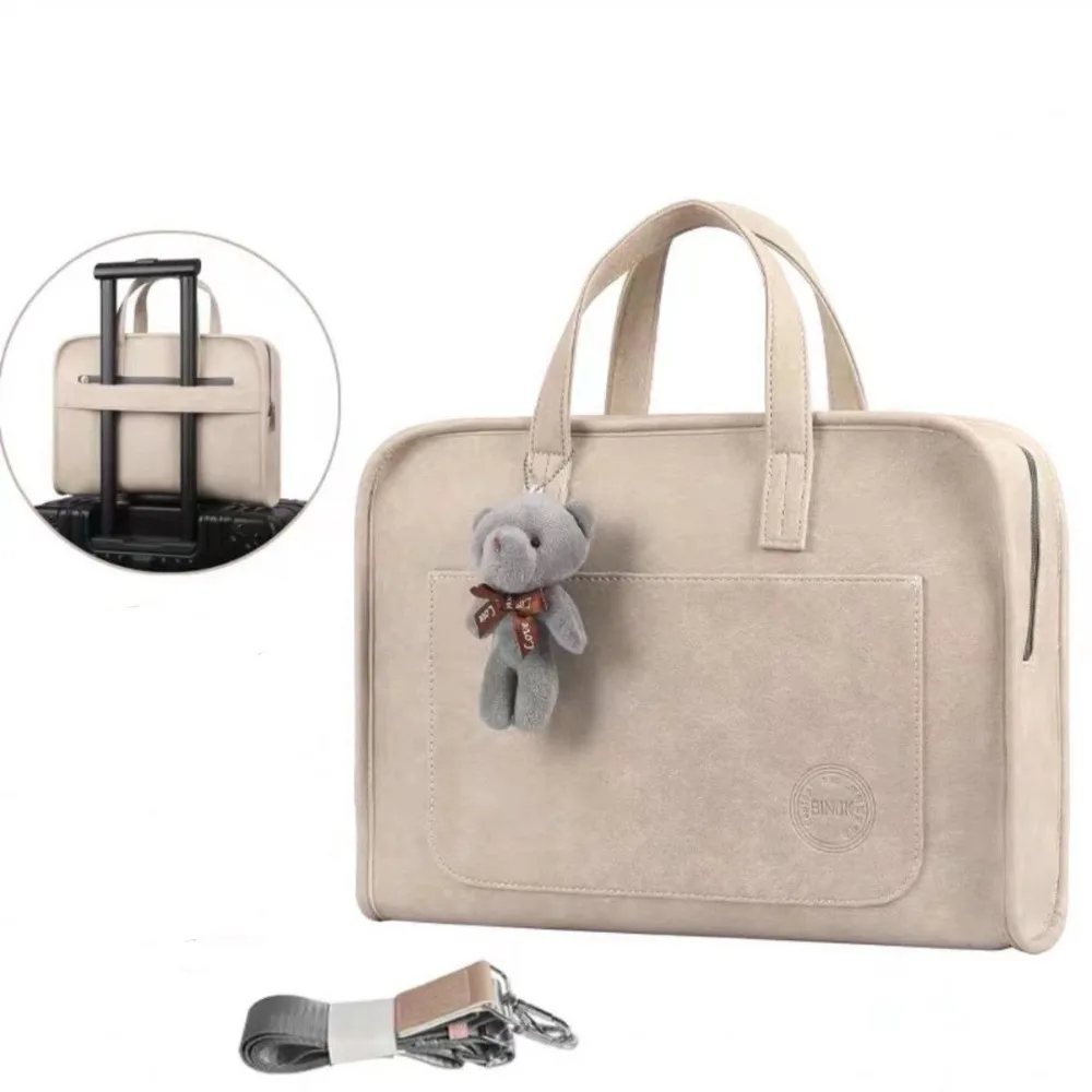 13-14/15-16 inç dizüstü bilgisayar çantası evrak çantası keçe Tablet koruyucu kılıf su geçirmez darbeye dayanıklı Tablet kol çantası seyahat