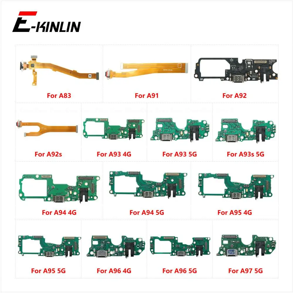 

USB Charging Charger Dock Port Board With Mic Flex Cable For OPPO A83 A91 A92 A92s A93 A93s A94 A95 A96 A97 4G 5G