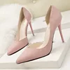 2025 New Woman Pumps Suede High Heels Ladies Pointed Toe Office Stiletto Women Shoes Party Heels 10 cm Hollow Female Shoes Sexy 3