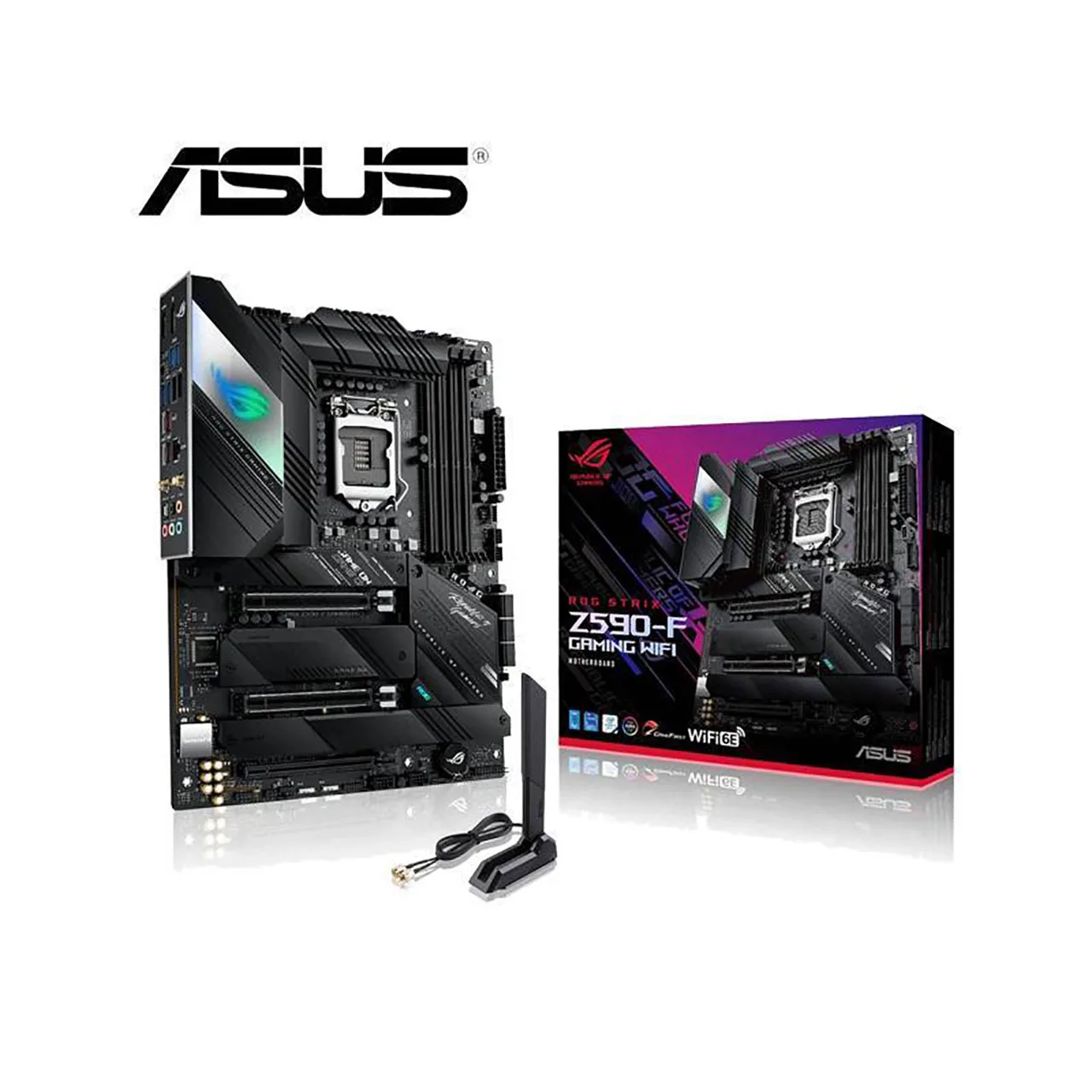 Asus Rog Strix Z590-F Gaming Wifi Desktop Scheda Madre Lga 1200 Intel Z590 Pcie 4.0 Wifi 6E Supporto Hdmi 11Th/10Th Gen Intel Core