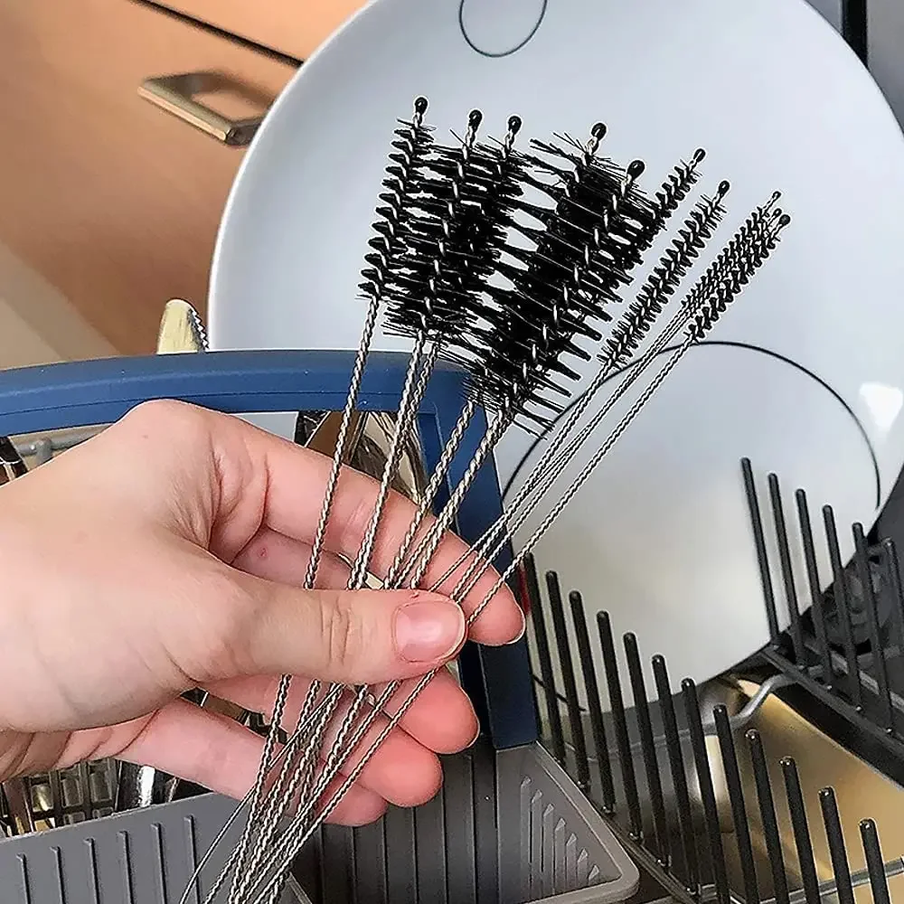 Magnetic Pipe Cleaner 10pcs 8.2Inch Straw Brush Kettle Spout Brush Pipe Cleaner Teapot Nozzle Set Bottle Tube Glasses Straw Cleaning