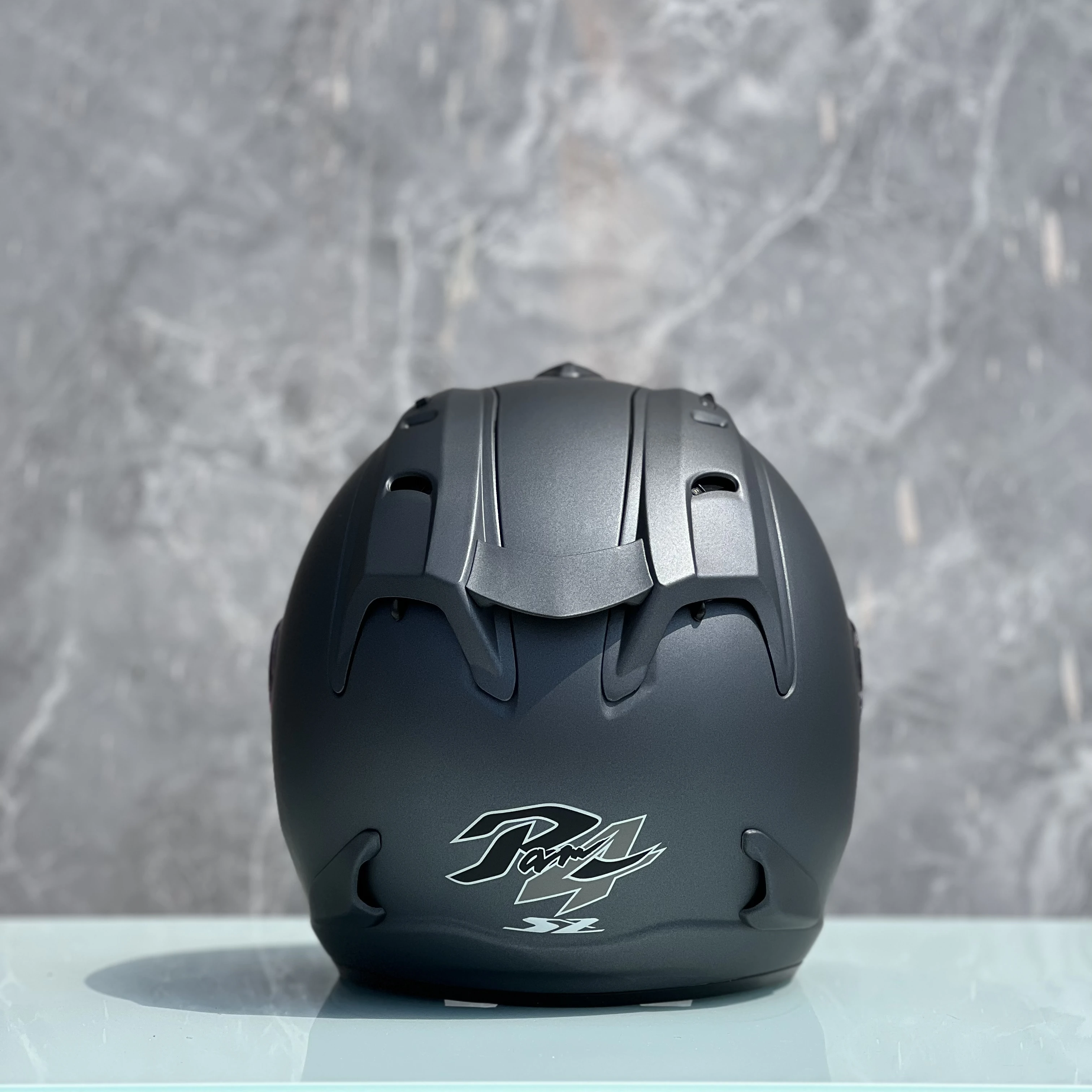 

SZ-Ram4 Corrida de Motocicleta Meio Capacete para Homens e Mulheres, Cinza Fosco, Aprovado ECE, Verão