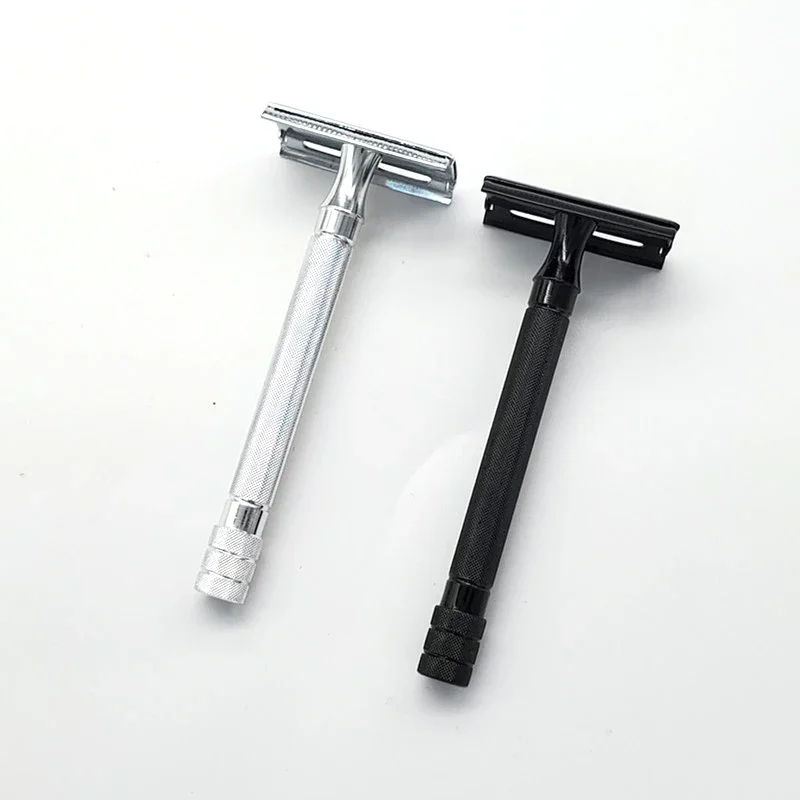 

Double Edge Classic Mens Shaving Mild Hair Removal Shaver It With Small Brush Adjustable Safety Razor Face Razor