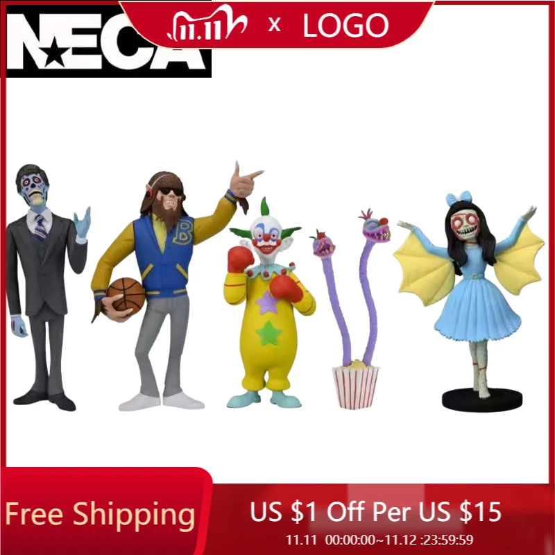 In Stock Neca Original 6 Pollici Toony Terrors Series 7 Ghouls Extreme Space Lupi Mannari Collezione Regalo Per Ragazzi