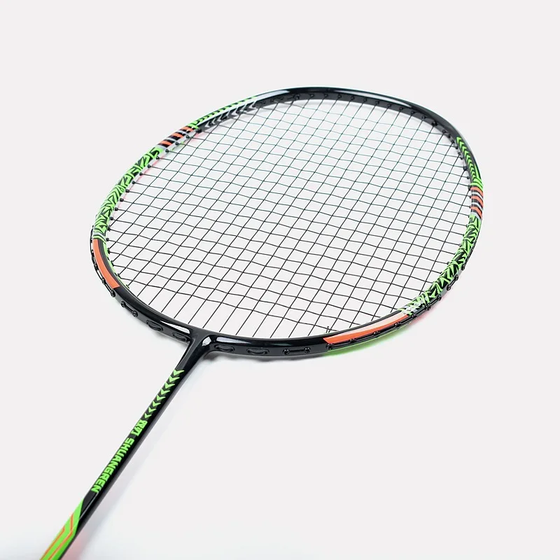 Badminton Racket 9U Carbon Professional Badminton Racket Ultralight 57G Speed Force 3032 LBS Free Strings Original Bag