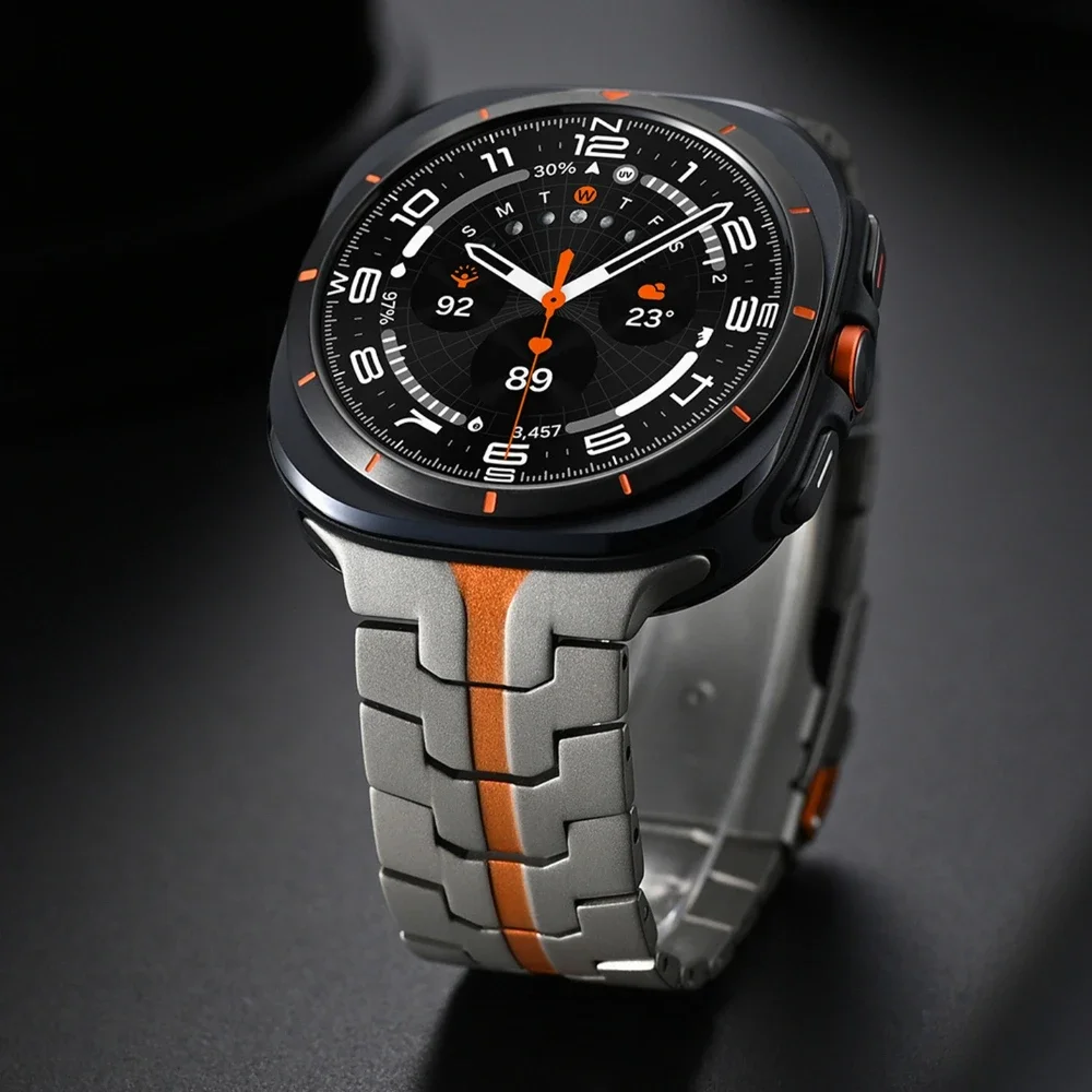 Luxury Men's Stainless Steel Watch Bracelet - No-Gap Design