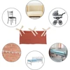 Baby Crib Organizer Cot Caddy Bed Storage Bag 2 Pockets Bedside Hanging Diaper Nursery Organizer for Diapers Toys Clothing 5