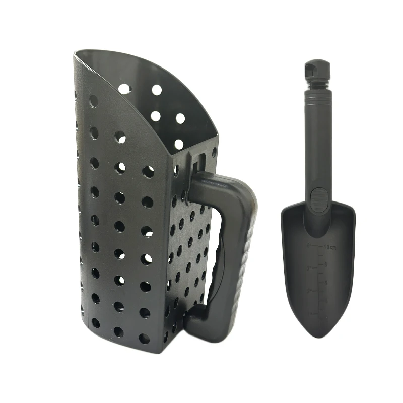 Metal Detector Sand Scoop Shovel Set Stainless Steel Beach Digging Filter Tool for Underground Metal Treasure Detecting